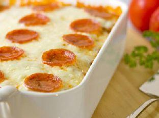 Easy Cheesy Pizza Casserole